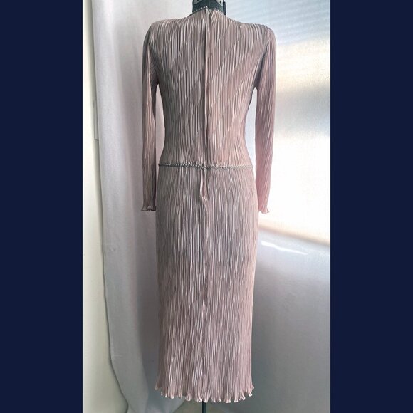 Vintage Ricki Lang for NUIT plissé pleated drop-waist fairycore dress - Picture 2 of 11